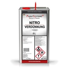 5 Liter Nitroverdünnung Nitro Verdünnung  für Autolack und mehr...