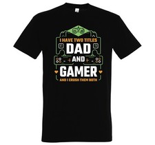 Herren T-Shirt Dad And Gamer