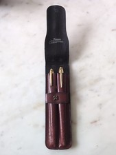 Vintage Assima Schreibset mit Leder Etui 