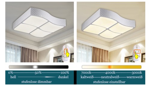 Led deckenleuchte 2023 - led, mit