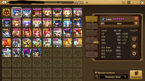 Summoners war ld5 dark - eu, ld5,