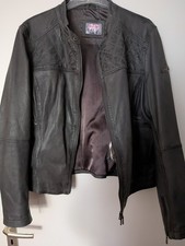 Lederkurzjacke Gr.44 Dunkellila Frieda loves NYC Top Zustand