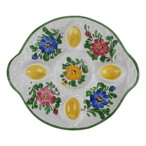 Eierplatte blumen keramikmade - blumen,
