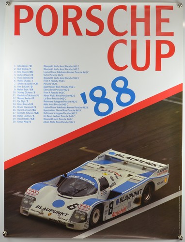 Plakat poster porsche - poster, 1988
