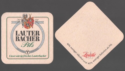 Alter bierdeckel lauterbacher - alter,