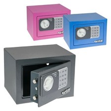 HMF Safe Tresor Möbeltresor Elektronikschloss klein mit Zahlenschloss 23cm