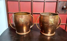 Paar Eisbehälter aus Kupfer von Campari.