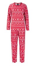 Damen Weihnachts-Pyjama HEYO Baumwolle Schlafanzug Set Norweger Muster Sleepwear