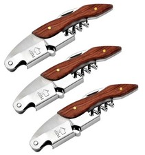 3er Set Korkenzieher massiv