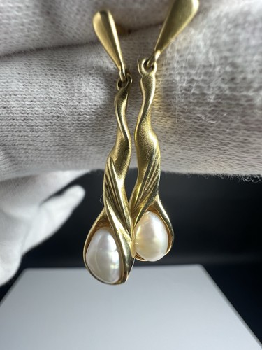 Ohrringe 585 gold vintage - ohrringe,