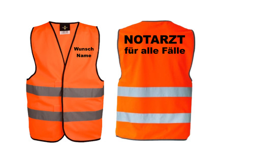 Warnweste notarzt für alle - warnweste,