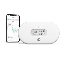 Airthings View Radon 2989 | WLAN Luftqualitätsmesser für Radon, Temp & Feuchte