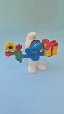 20040  GESCHENK BLUMEN Schlumpf  Smurf Schleich Germany 1978 Peyo 3