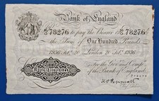 Rare PEPPIATT £100 1936