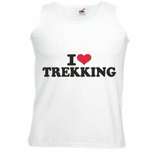 Tank Top I LOVE TREKKING - MOUNTAINBIKE - WANDERN - MARATHON - TREKKINGS RAD
