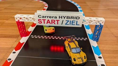 Carrera hybrid start ziel - start, /