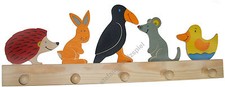 Kinder-Garderobe Tiere Rabe