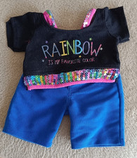 Build a Bear Rainbow Oberteil mit Hose (s. Beschreibung)