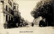 Ak Rheinzabern in der Pfalz, Straßenpartie im Ort, Gasthaus - 10864132