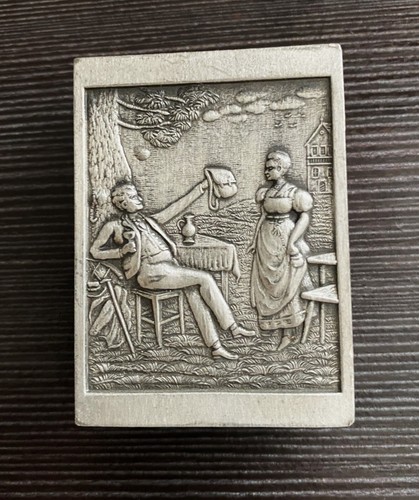 Zinn etui schachtel - zinn, /