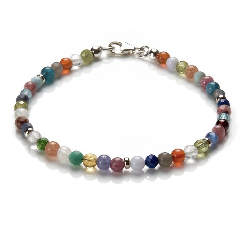 Buntes mix edelstein armband - buntes,
