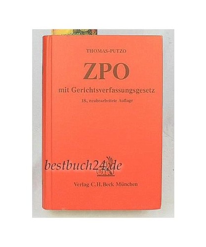 Zivilprozessordnung zpo mit - zivilprozessordnung, [zpo].