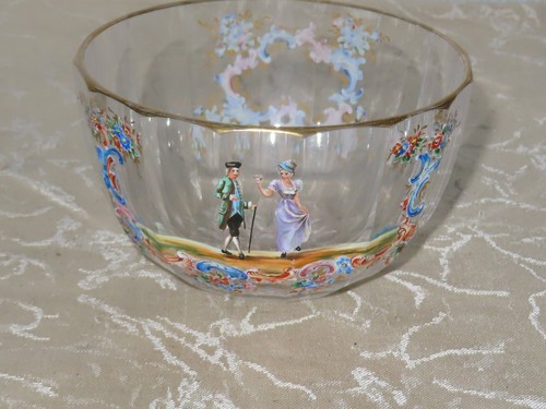 Antike glas schale rokoko stil - schale,