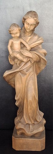 Antike skulptur maria - skulptur, mit