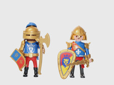 playmobil 2 x  löwenritter knights zu mittelalter ritterburg