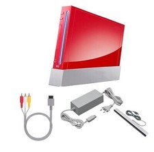 Nintendo Wii Konsole Rot mit