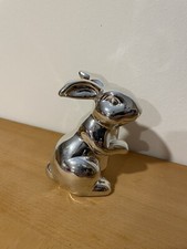 Osterhase Hase silber glänzend Ostern Osterdeko Dekoration - NEU siehe Details