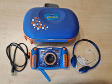 VTech KidiZoom Duo 5.0, Digitalkamera, Tragetasche (blau), USB-Kabel, Kopfhörer