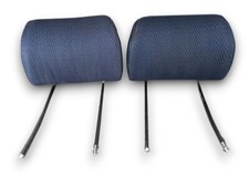 Kopfstützen für Mercedes W123 2. Serie Stoff Fischgräte blau code 032 hinten