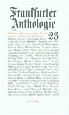 Frankfurter anthologie - frankfurter,