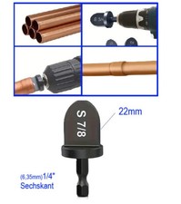 22mm Kupferrohr Aufweiter 1/4" Bit für Akkuschrauber