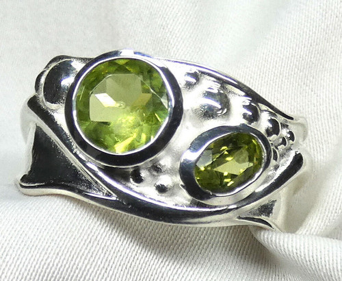 Peridot ring 925 - 925, gr