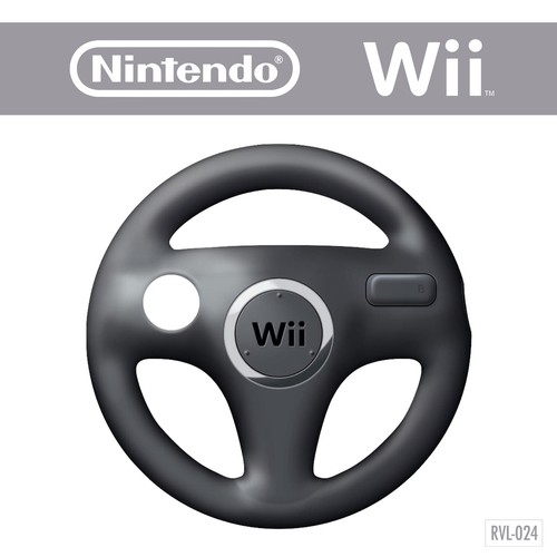 Wii wheel rvl 024 - rvl-024, (schwarz)