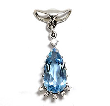 Anhänger Gold Aquamarin