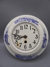 GB Gustav Bösenroth Küchenuhr Wanduhr Pendeluhr delfter