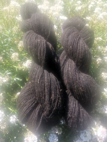 Handgesponnene wolle zwartbles - wolle,