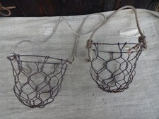 2 x Alter Drahtkorb, Maulkorb