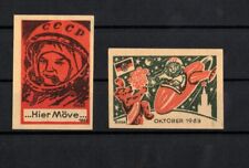 DDR Streichholzetiketten