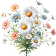 Aquarell Gänseblümchen Blume