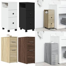 Badschrank Schmal mit Rollen