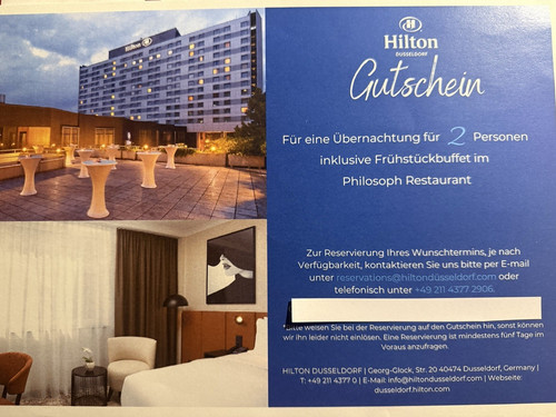 Gutschein hilton hotel - hilton,