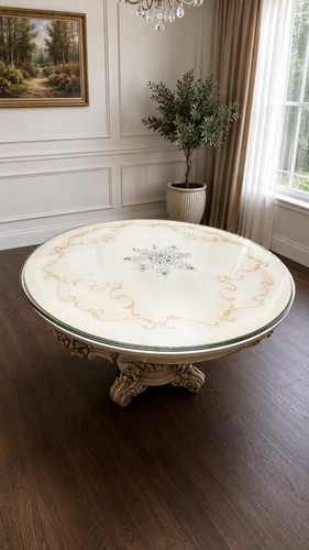 Barock silik tisch rund - silik,