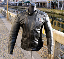 Herren biker schwarz