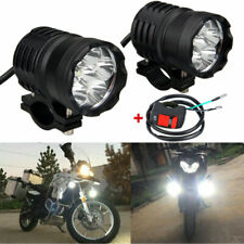 2X 60W Motorrad LED Scheinwerfer Zusatzscheinwerfer Tagfahrlicht mit Schalter