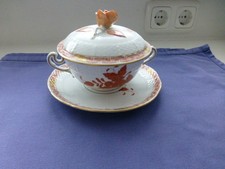 Herend orange Suppentasse mit