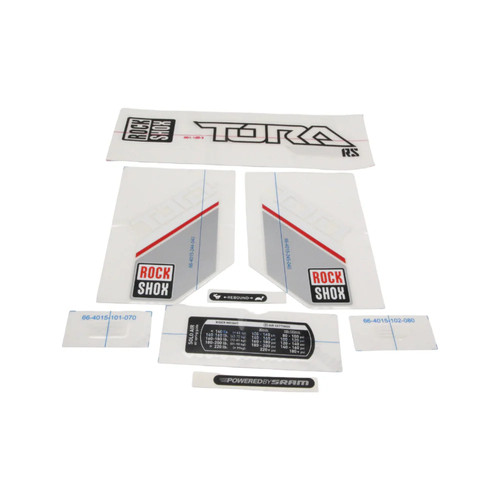 Rock shox aufklebersatz - shox, tora